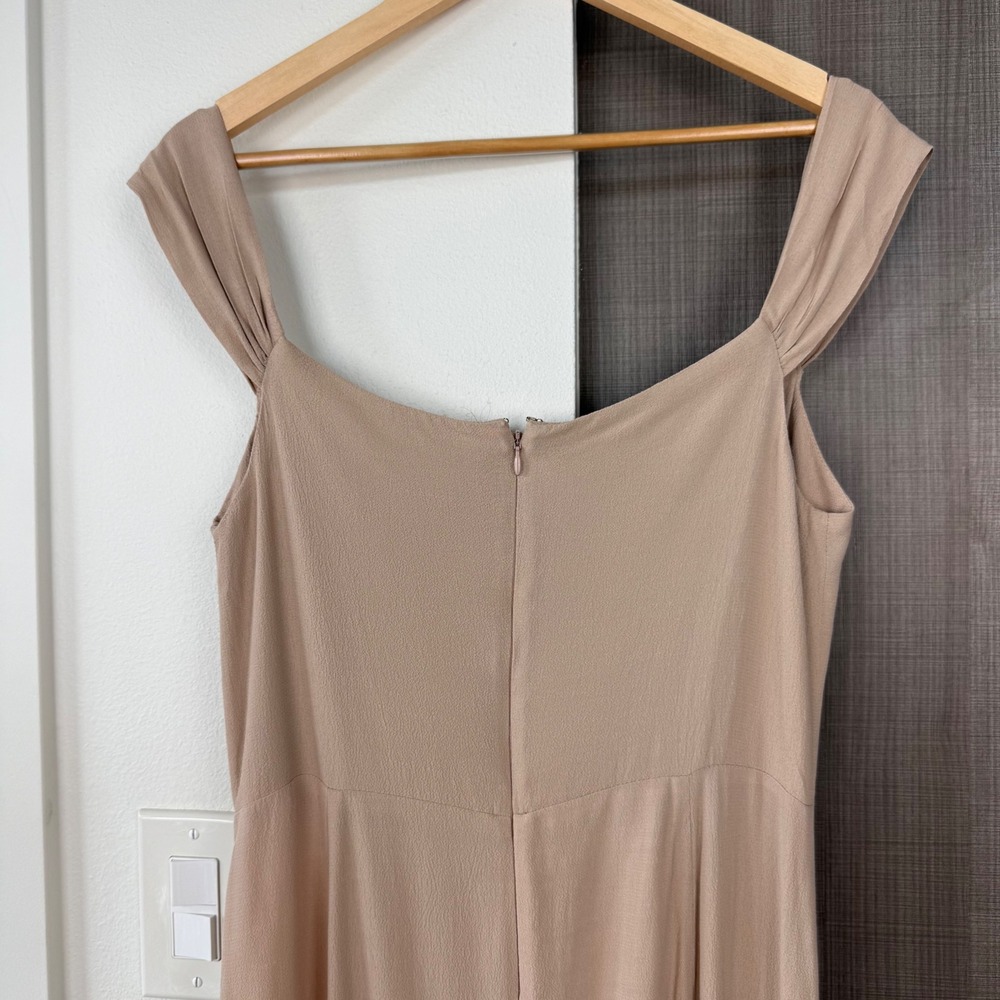 Reformation Champagne Off Shoulder Gardner Maxi Dress Gown Sweetheart Size 4‎ - Picture 9 of 14